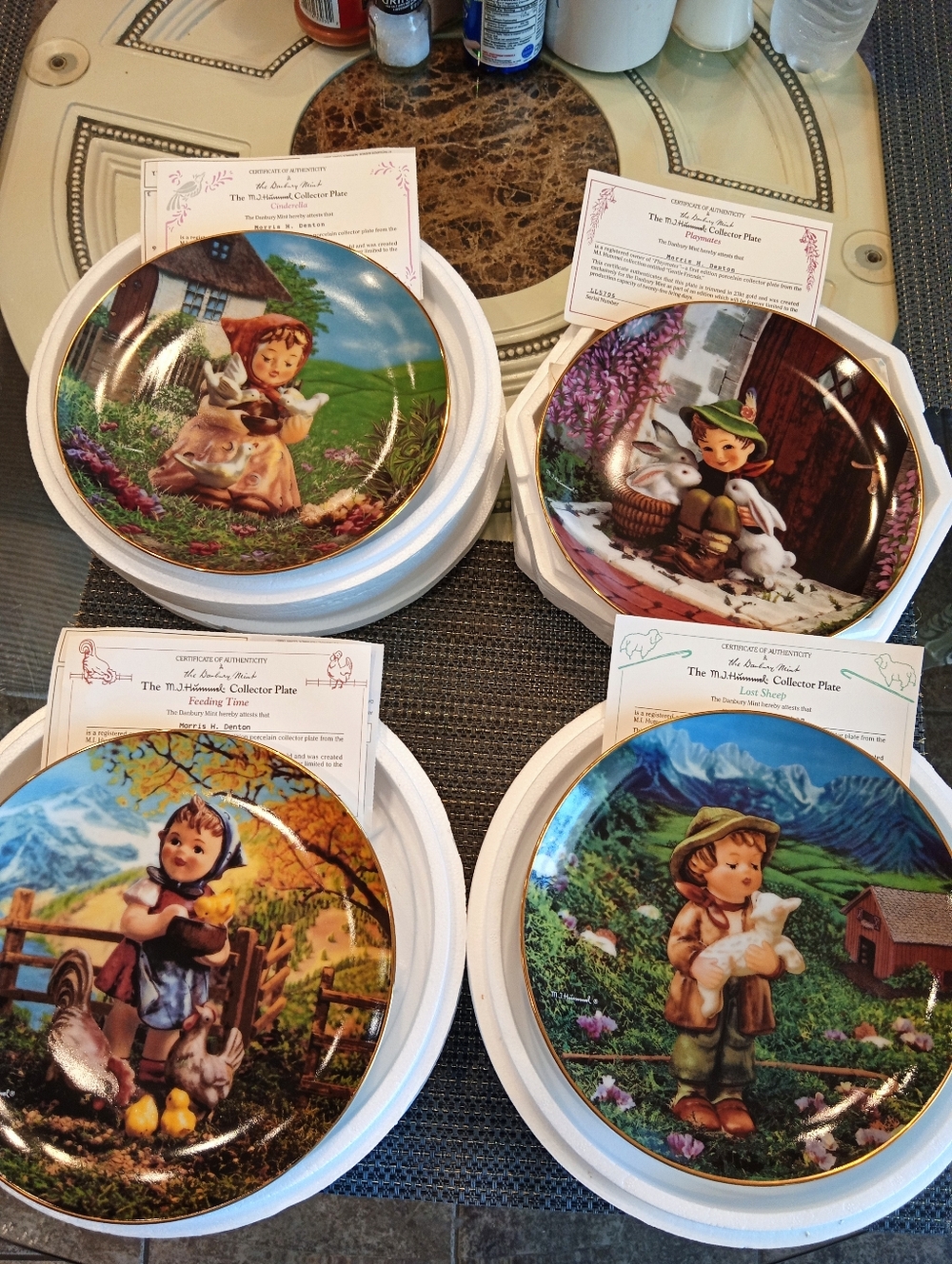 Vintage M.I. Hummel Gentle Friends Collection Plates